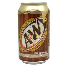 A & W Root Beer Cans 12 oz. 24/case