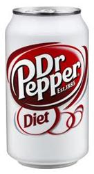 Diet Dr Pepper Cans 12 oz. 24/case